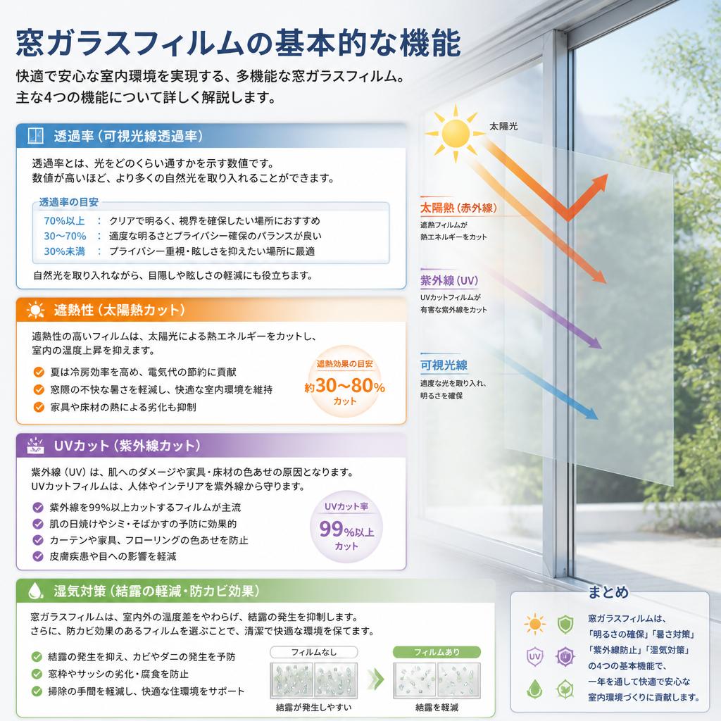 窓ガラスフィルムの効果とは？