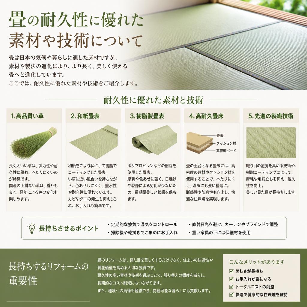 耐久性を重視した選択肢
