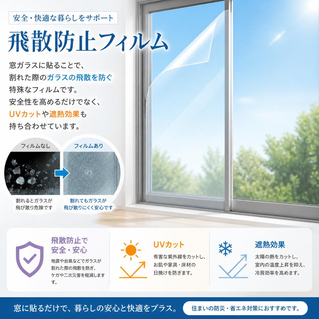 飛散防止フィルムとは
