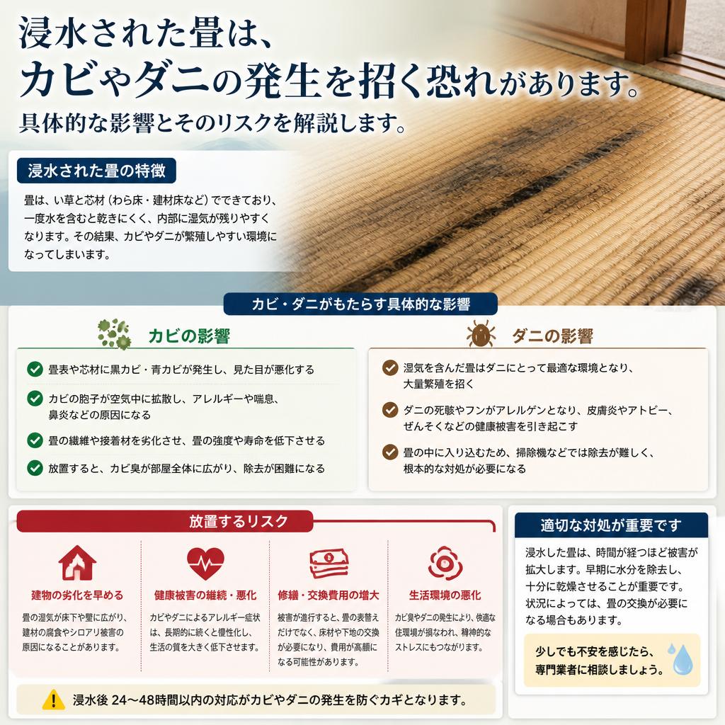 浸水による影響とは